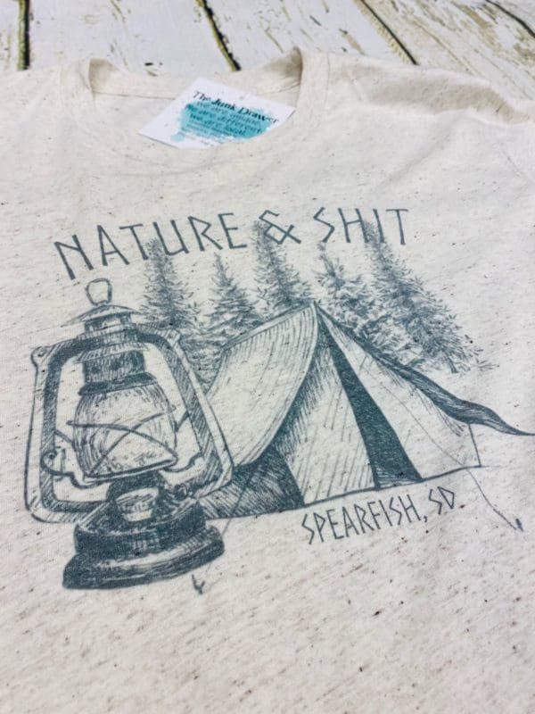 nature & shit t-shirt