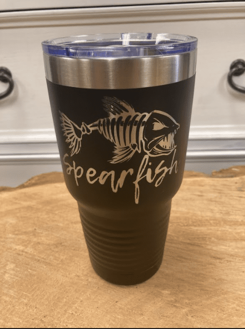 black spearfish tumbler 3