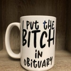 OBITUARY CERAMIC MUG
