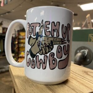 PUT EM UP CERAMIC MUG