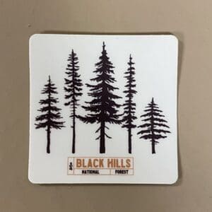 SMALL BLACK HILS TREES STICKER