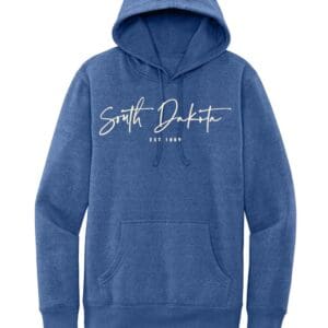 CREAM SOUTH DAKOTA CURSIVE HOODIE