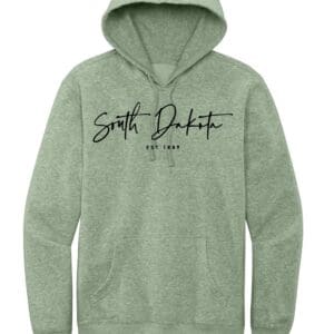 BLACK SOUTH DAKOTA CURSIVE HOODIE