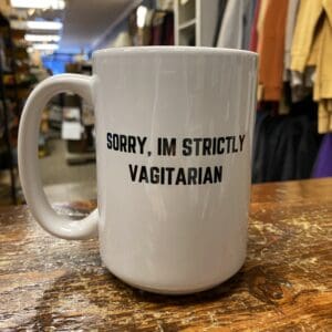 STRICTLY VAGITARIAN CERAMIC MUG
