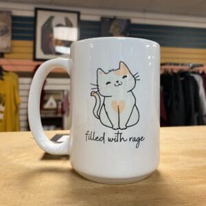 FILLED WITH RAGE CERAMIC MUG