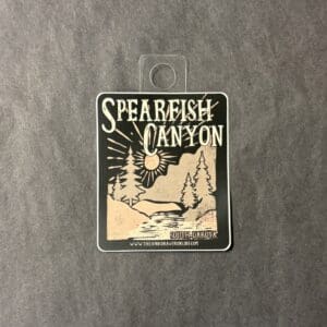 BLACK SPEARFISH CANYON STICKER