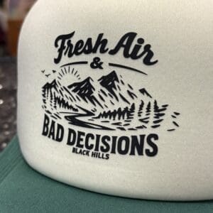FRESH AIR & BAD DECISIONS TRUCKER HAT