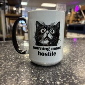 MORNING MOOD: HOSTILE CERAMIC MUG