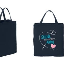 STITCH THE STIGMA AWAY TOTE BAG