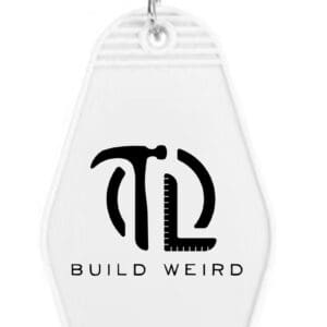 BUILD WEIRD MOTEL KEYCHAIN