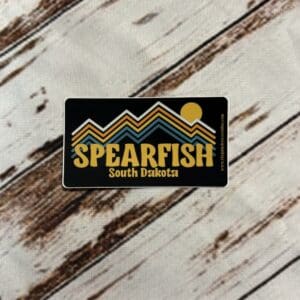 SPEARFISH RETRO LINES STICKER